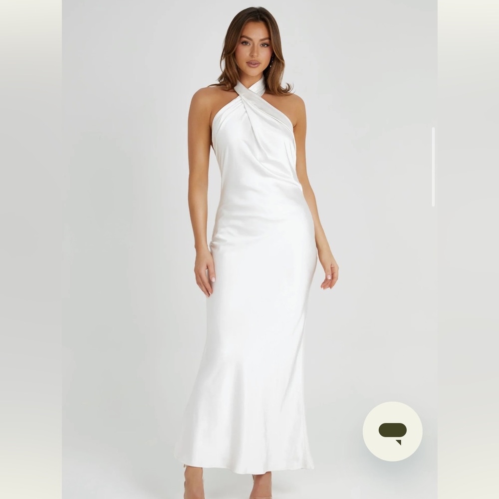Meshki Laura Halter Satin Gown size s - Picture 4 of 7
